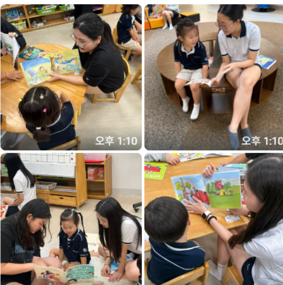 Buddy Reading with Kindergarteners